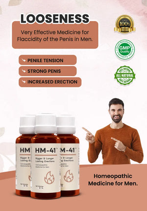 HM- 41 Penis Enlargement Homeopathic Medicine Increase Growth Extension For Men ( Pack of 3 )