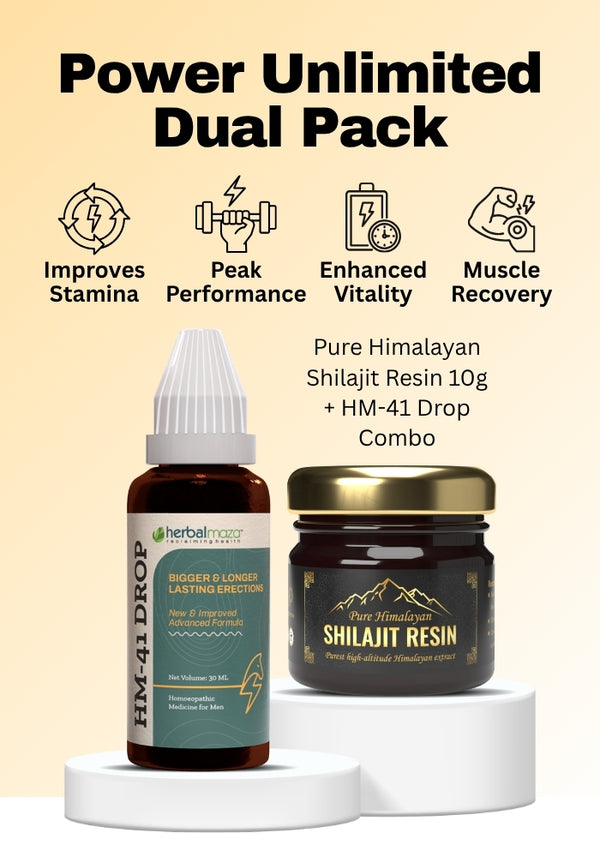 HM-41 Drops & Shilajit Resin
