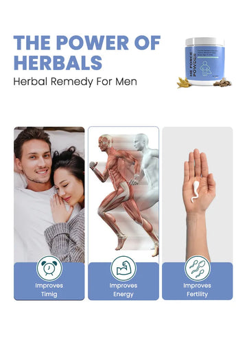 HM-41 Drops + He-Force Powder Combo for Male Vitality (Pack of 2)
