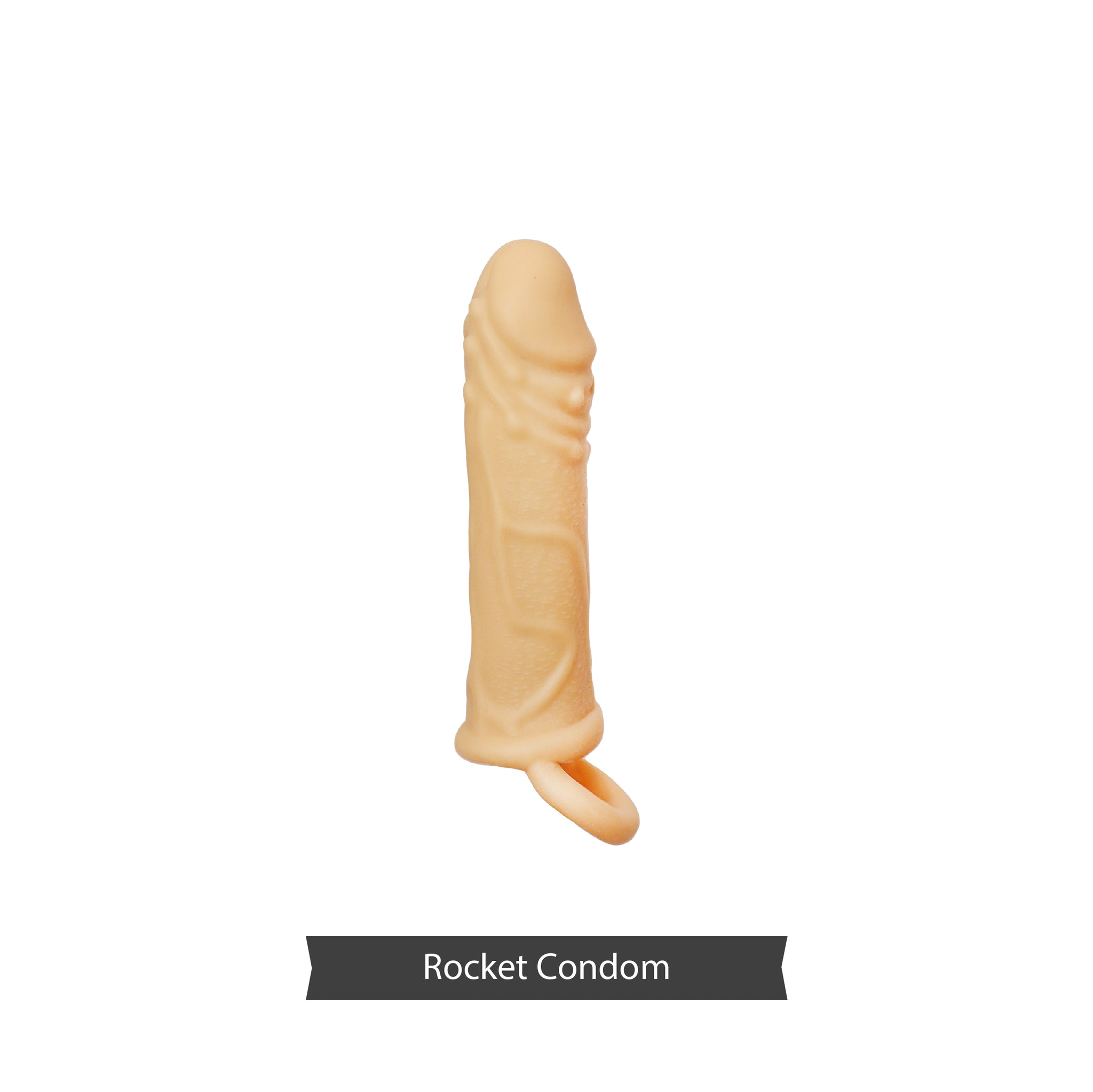Rocket 7 Inch Penis Extender ,Reusable and  Washable Silicone  Condom