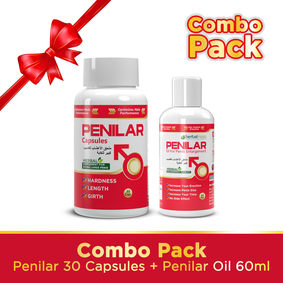 Combo Pack For Enlargement - Penilar Oil and Capsules