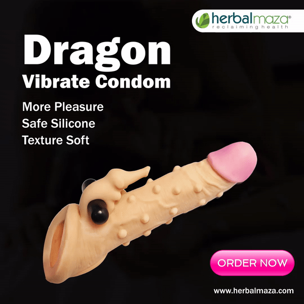 Dragon Vibrate Silicone Washable Condom Reusable Condom With  Vibrator